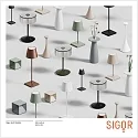 SIGOR battery table lamp NUTALIS 10X10CM cube shape, CCT Switch, with touch dimmer, with charger IP54, night black dimmable