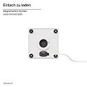 SIGOR battery table lamp NUTALIS MINI 8X8CM cube shape, CCT Switch, with touch dimmer, with charger, with wall mount IP54