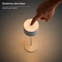 SIGOR battery table lamp VELUNA up / down, CCT Switch, set of 3, with touch dimmer IP44, night black dimmable