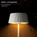 SIGOR battery table lamp FACETTA down, CCT Switch, set of 3, with touch dimmer IP44, night black dimmable