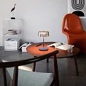 SIGOR battery table lamp NUMOTION CCT Switch, with touch dimmer IP54, powder coated, plum blue dimmable