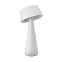 battery table lamp SOLINO IP44, snow white dimmable