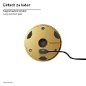 battery table lamp NUDROP CCT Switch, with touch dimmer IP54, gold dimmable