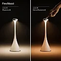 battery table lamp NUDROP CCT Switch, with touch dimmer IP54, gold dimmable