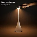 battery table lamp NUDROP CCT Switch, with touch dimmer IP54, gold dimmable