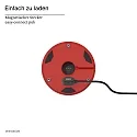 SIGOR battery table lamp NUDROP MINI CCT Switch, with touch dimmer IP54, fire red dimmable