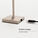 SIGOR battery table lamp NUINDIE POCKET USB-C up / down, with USB connection, CCT Switch, with touch dimmer IP54, dune beige dimmable