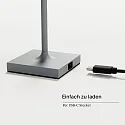 SIGOR battery table lamp NUINDIE POCKET USB-C up / down, with USB connection, CCT Switch, with touch dimmer IP54, fog grey dimmable
