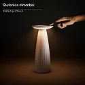 SIGOR battery table lamp NUFLAIR CCT Switch, with touch dimmer, perforated IP54, night black dimmable