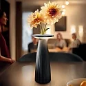 SIGOR battery table lamp NUFLAIR CCT Switch, with touch dimmer, perforated IP54, night black dimmable