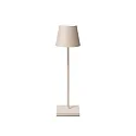 battery table lamp NUINDIE USB-C up / down, with USB connection, CCT Switch, with touch dimmer IP54, dune beige dimmable