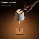SIGOR battery table lamp NUINDIE USB-C up / down, with USB connection, CCT Switch, with touch dimmer IP54, dolphin blue dimmable