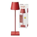 SIGOR battery table lamp NUINDIE USB-C up / down, with USB connection, CCT Switch, with touch dimmer IP54, fire red dimmable