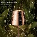 SIGOR battery table lamp NUINDIE USB-C up / down, with USB connection, CCT Switch, with touch dimmer IP54, copper dimmable