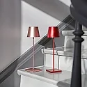 SIGOR battery table lamp NUINDIE IP54, cherry red dimmable