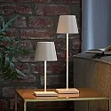 SIGOR battery table lamp NUINDIE MINI USB-C up / down, with USB connection, CCT Switch, with touch dimmer IP54, dune beige dimmable