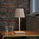 SIGOR battery table lamp NUINDIE MINI USB-C up / down, with USB connection, CCT Switch, with touch dimmer IP54, dune beige dimmable