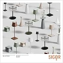 SIGOR battery table lamp NUINDIE MINI USB-C up / down, with USB connection, CCT Switch, with touch dimmer IP54, sage green dimmable
