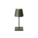 battery table lamp NUINDIE MINI USB-C up / down, with USB connection, CCT Switch, with touch dimmer IP54, pine green dimmable
