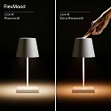 SIGOR battery table lamp NUINDIE MINI USB-C up / down, with USB connection, CCT Switch, with touch dimmer IP54, pine green dimmable