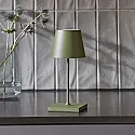 SIGOR battery table lamp NUINDIE MINI USB-C up / down, with USB connection, CCT Switch, with touch dimmer IP54, pine green dimmable