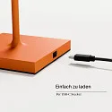 SIGOR battery table lamp NUINDIE USB-C up / down, with USB connection, CCT Switch, with touch dimmer IP54, glowing orange dimmable