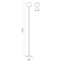 SIGOR battery floor lamp NUINDIE USB-C up / down, with USB connection, CCT Switch, with touch dimmer IP54, graphite grey dimmable