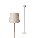 SIGOR battery floor lamp NUINDIE USB-C up / down, with USB connection, CCT Switch, with touch dimmer IP54, dune beige dimmable