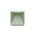 battery table lamp NUTALIS 10X10CM cube shape, CCT Switch, with touch dimmer, with charger IP54, sage green dimmable