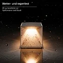 SIGOR battery table lamp NUTALIS 10X10CM cube shape, CCT Switch, with touch dimmer, with charger IP54, sage green dimmable