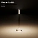 SIGOR battery table lamp NUCANDLE with touch dimmer IP54, glossy, copper, black dimmable