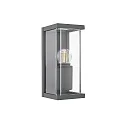 outdoor wall luminaire NULATERN MINI E27 IP54, anthracite dimmable