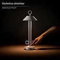 SIGOR battery table lamp NUDIDEROT with hook, CCT Switch, with touch dimmer IP54, snow white dimmable