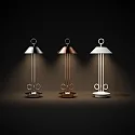 SIGOR battery table lamp NUDIDEROT with hook, CCT Switch, with touch dimmer IP54, snow white dimmable