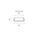 SIGOR recessed luminaire DILED 60 flat, rigid IP30, black dimmable 5W 330lm 3000K 36° 36° CRI 95