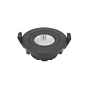 recessed luminaire DILED 68 swivelling, Dim-To-Warm IP30, black dimmable 6W 360lm 2100-2700K 36° 36° CRI 95