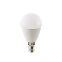 LED Light bulb ECOLUX DROP DTW, 230V, Ø 4.5cm / L 8.6cm, E14, 6W 1800-2700K 470lm 220°, Dim-To-Warm, Opal