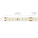 SIGOR LED Strip EXPERT LONG DISTANCE LED, 19,2W/m, 2700K, 1-10M, 128 LED/m, IP20, 24V, 2208lm, Ra90
