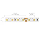 SIGOR LED Strip PRO LED, 7,2W/m, 3000K, 5m, 80 LED/m, IP20, 24V, 955lm, Ra90