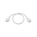 Cable connector for 230V High voltage LED Strips with 1.5cm width, length 60cm, incl. silicone gel, white