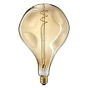 LED Decorative Spiral Filament light bulb GIANTLAMPE DROP GOLD, 230V, Ø 16.5cm / L 28cm, E27, 5W 2100K 270lm 360°, CRI 90