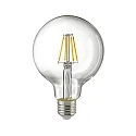 LED Filament light bulb GLOBE G95, 230V, Ø 9.5cm / L 14cm, E27, 7W 2700K 806lm 300°, dimmable, clear