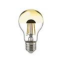 LED Top mirrored lamp NORMALE, 7W, E27, 680lm, 2700K, dimmable, gold