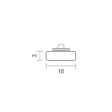 SIGOR Alu mounting track 10 - for LED Strips up to 1cm width, length 100cm