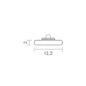 SIGOR Alu mounting track 12 - for LED Strips up to 1.22cm width, length 100cm