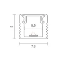SIGOR Surface-mounted profile slim 5, 2m