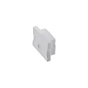 Endcap for Surface profile 12, flush, with hole