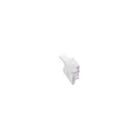 end cap SCHMAL 6 with cable hole, white