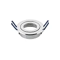 Aluminum Recessed luminaire with quick-change inner ring, incl. GU5.3 socket, IP20, Ø 8.3cm, DA 6.8cm, swiveling 25°