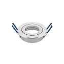 Aluminum Recessed luminaire with quick-change inner ring, incl. GU5.3 socket, IP20, Ø 8.3cm, DA 6.8cm, swiveling 25°